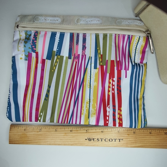 Lesportsac striped large messenger bag - Picture 12 of 14